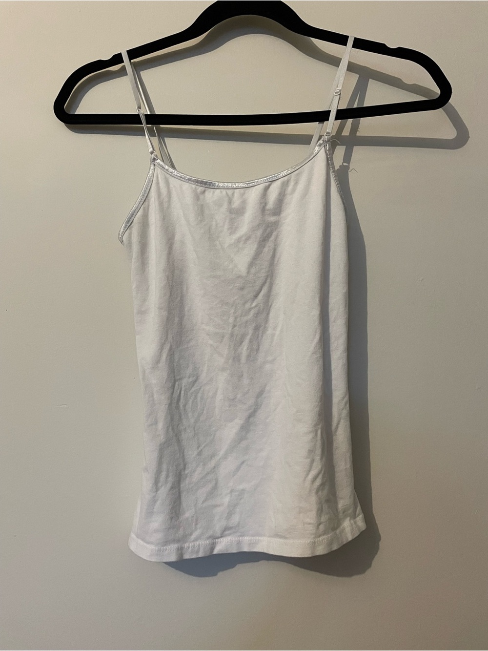 Classic White Spaghetti Strap Tank Top - Women